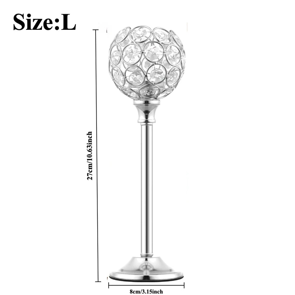Crystal Tealight Candle Holder for Weddings & Table Décor