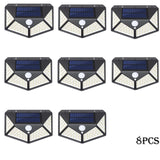 100 LED Solar Motion Sensor Light – Waterproof Outdoor Security Wall Lamp