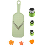 Handheld Mandoline Slicer with Stainless Steel V Blade - Vegetable Shredder and Slicer for Cabbage, Cucumber, Onion and Potato