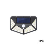 100 LED Solar Motion Sensor Light – Waterproof Outdoor Security Wall Lamp