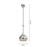 Silver Stainless Steel Taper Candle Holder for Elegant Table Décor