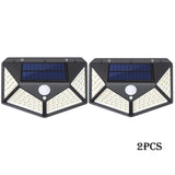 100 LED Solar Motion Sensor Light – Waterproof Outdoor Security Wall Lamp