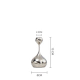Silver Stainless Steel Taper Candle Holder for Elegant Table Décor