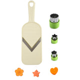 Handheld Mandoline Slicer with Stainless Steel V Blade - Vegetable Shredder and Slicer for Cabbage, Cucumber, Onion and Potato