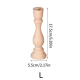 Natural Wooden Candle Holder for DIY & Home Décor