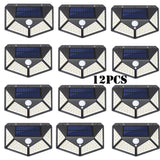100 LED Solar Motion Sensor Light – Waterproof Outdoor Security Wall Lamp