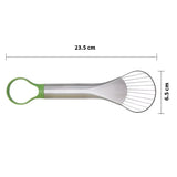 2-in-1 Avocado Slicer and Pitter - Stainless Steel Avocado Cutter with Peeler and Slicing Tool for Avocado, Kiwi, and Fruit Prep
