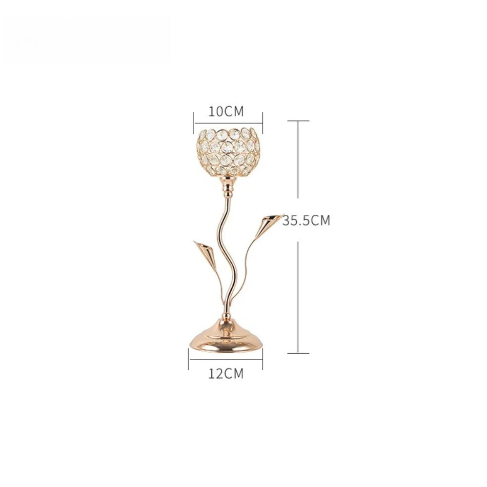Crystal Tealight Candle Holder for Weddings & Table Décor