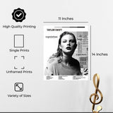 InkFlow Classic Music Album Poster - Classic Music Art Print, Stylish Wall Decor for Home or Office, Elegant Artwork for Music Lovers - 11x14 Unframed Canvas Wall Art - Infinity Beyond Crafts