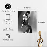 InkFlow Michael Jackson Poster - Legendary Pop Icon Wall Art for Home, Office, Bedroom, or Living Room Décor - Vibrant and Timeless Statement Artwork Print - 8x10 Unframed Canvas Wall Art - Infinity Beyond Crafts