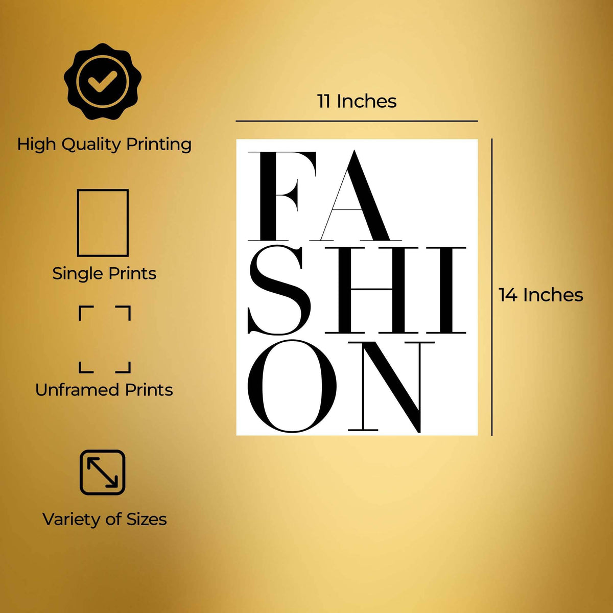 InkFlow Fashion Poster - Chic and Stylish Wall Art for Home, Office, Bedroom, or Living Room Décor - Elegant and Trendy Statement Artwork Print - 11x14 Unframed Canvas Wall Art - Infinity Beyond Crafts