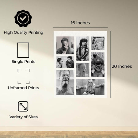 InkFlow Funny Bathroom Decor - Humorous Wall Art for Restroom, Quirky and Playful Bathroom Prints, Unique and Fun Wall Art for Home or Office - 8x10 Unframed Wall Art - Infinity Beyond Crafts