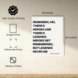 InkFlow Sandlot Quote Poster - Motivational & Inspirational Art for Baseball Fans, Perfect Wall Decor for Sports Enthusiasts - 8x10 Unframed Canvas Wall Art - Infinity Beyond Crafts