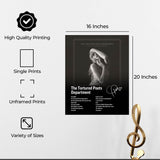 InkFlow The Poets Album Art Poster - Aesthetic Music Poster for Bedroom, Living Room, Office Decor - Modern Artwork for Music Lovers - 8x10 Unframed Canvas Wall Art - Infinity Beyond Crafts