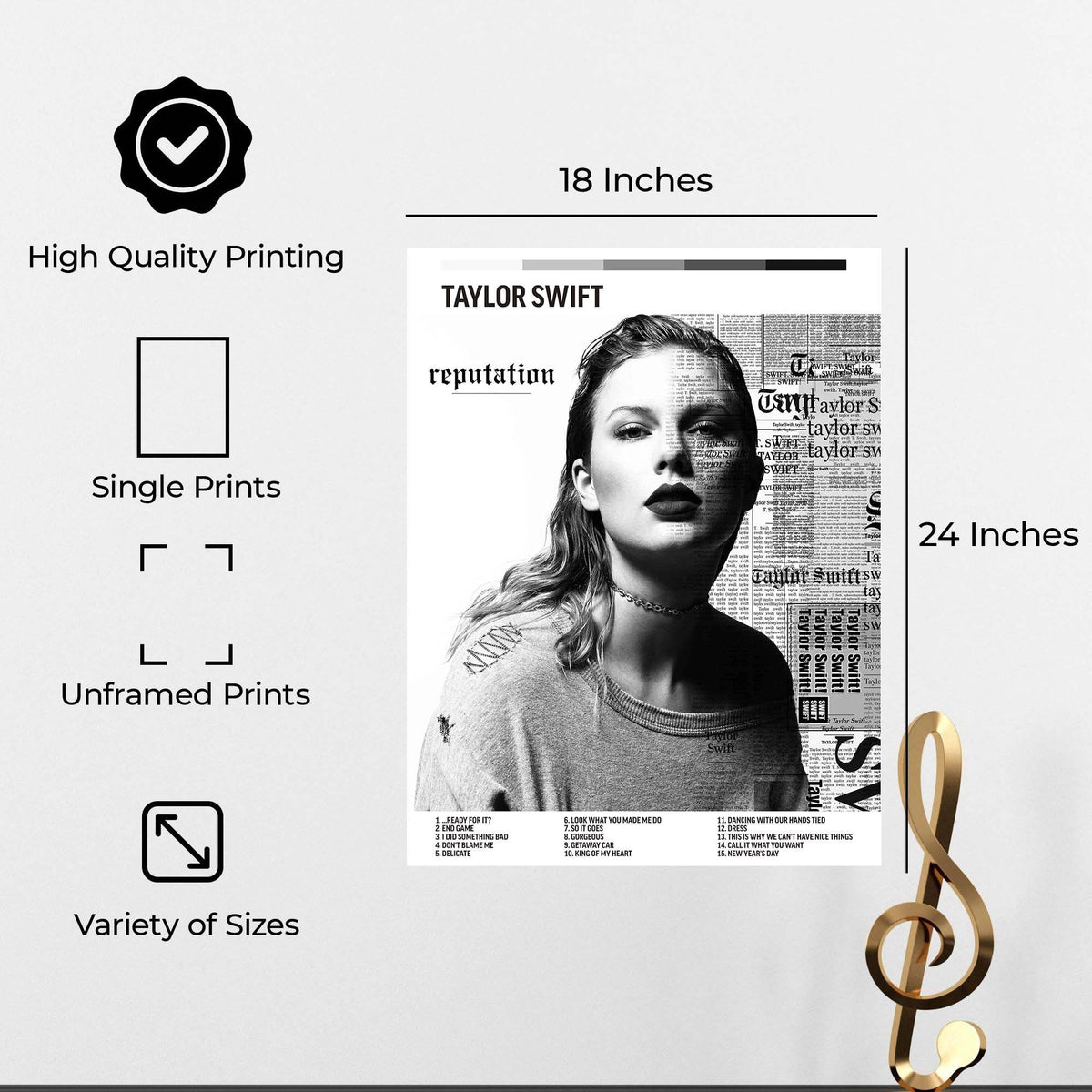 InkFlow Classic Music Album Poster - Classic Music Art Print, Stylish Wall Decor for Home or Office, Elegant Artwork for Music Lovers - 11x14 Unframed Canvas Wall Art - Infinity Beyond Crafts