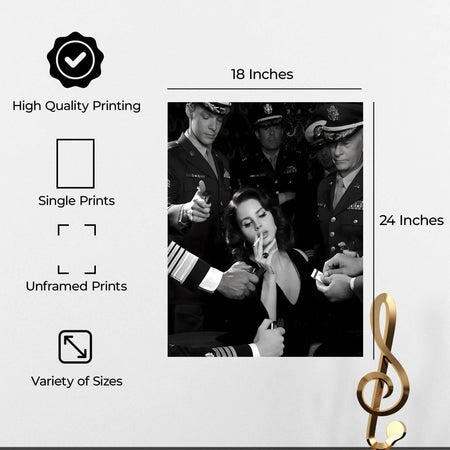 InkFlow Ultraviolence Art Poster Print - Dramatic Abstract Design Wall Decor for Home, Office, or Bedroom, High Quality Matte Finish, Perfect Gift for Art Lovers - 8x10 Unframed Canvas Wall Art - Infinity Beyond Crafts