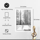 InkFlow Vintage-Inspired Music Poster - Classic Music Art Print, Elegant Wall Decor for Home or Office, Stylish Artwork for Music Lovers - 11x14 Unframed Canvas Wall Art - Infinity Beyond Crafts