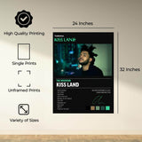 InkFlow Kiss Land Music Poster - Iconic Pop Art Print for Music Lovers, Inspirational Wall Decor for Home, Office, and Music Enthusiasts - 8x10 Unframed Canvas Wall Art - Infinity Beyond Crafts