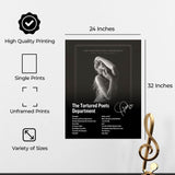 InkFlow The Poets Album Art Poster - Aesthetic Music Poster for Bedroom, Living Room, Office Decor - Modern Artwork for Music Lovers - 8x10 Unframed Canvas Wall Art - Infinity Beyond Crafts