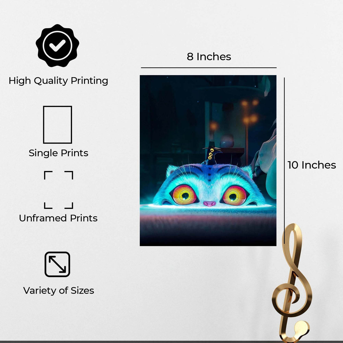 InkFlow Derpy and Sussie poster - Funny Wall Art Featuring Derpy and Sussie Characters for Playroom Teen Space or Entertainment Decor Unframed - 8x10 Unframed Canvas Wall Art - Infinity Beyond Crafts