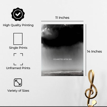 InkFlow CAS Cry Poster - Emotional Abstract Modern Wall Art Print Featuring Bold Colors and Expressive Design for Living Room, Bedroom, Office Decor - 8x10 Unframed Canvas Wall Art - Infinity Beyond Crafts