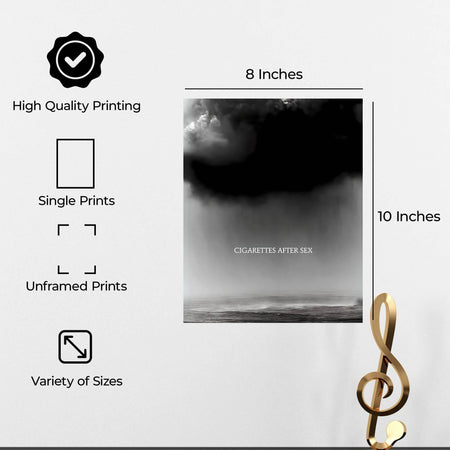 InkFlow CAS Cry Poster - Emotional Abstract Modern Wall Art Print Featuring Bold Colors and Expressive Design for Living Room, Bedroom, Office Decor - 8x10 Unframed Canvas Wall Art - Infinity Beyond Crafts