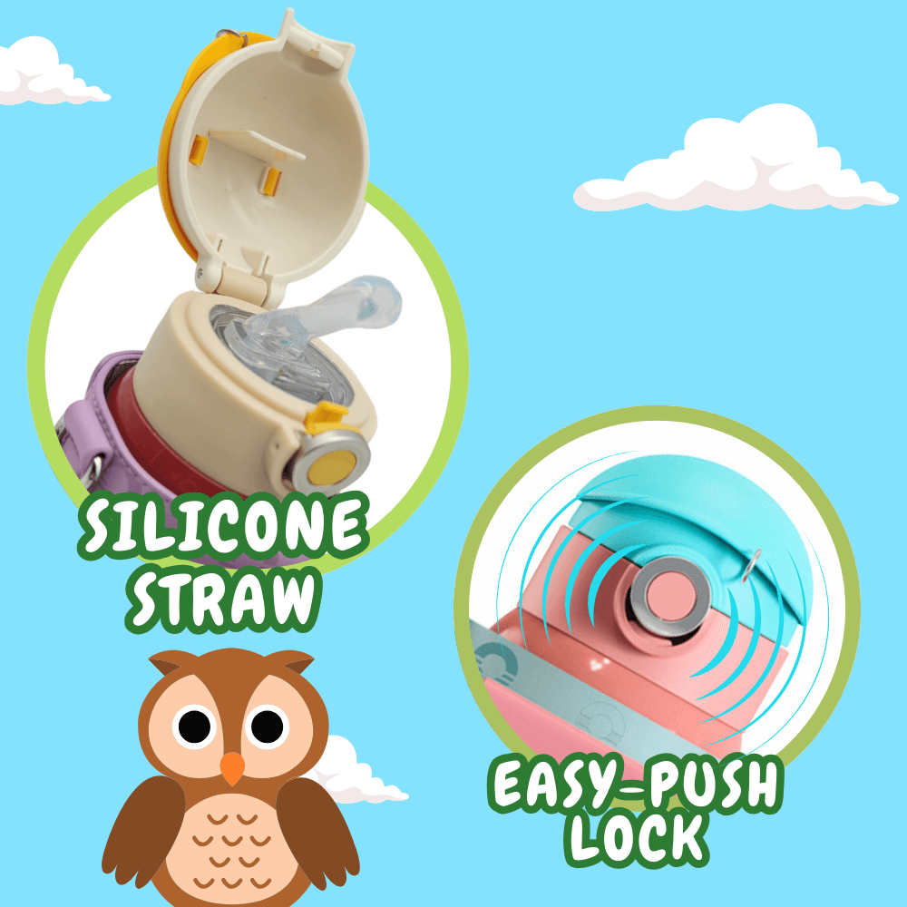 Owl Eye Thermos Cup With Sleeve - Cocosmile Cups