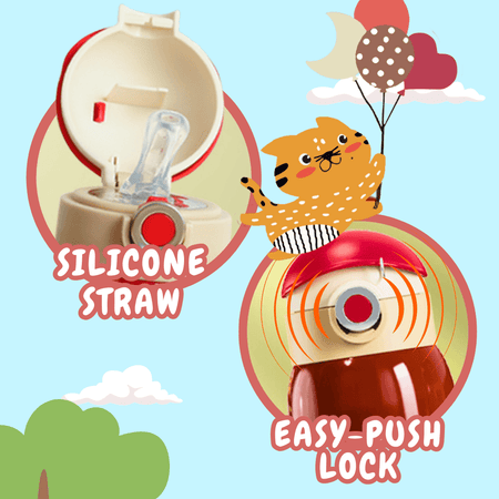 Lying Cat Thermos Cup  With Sleeve.