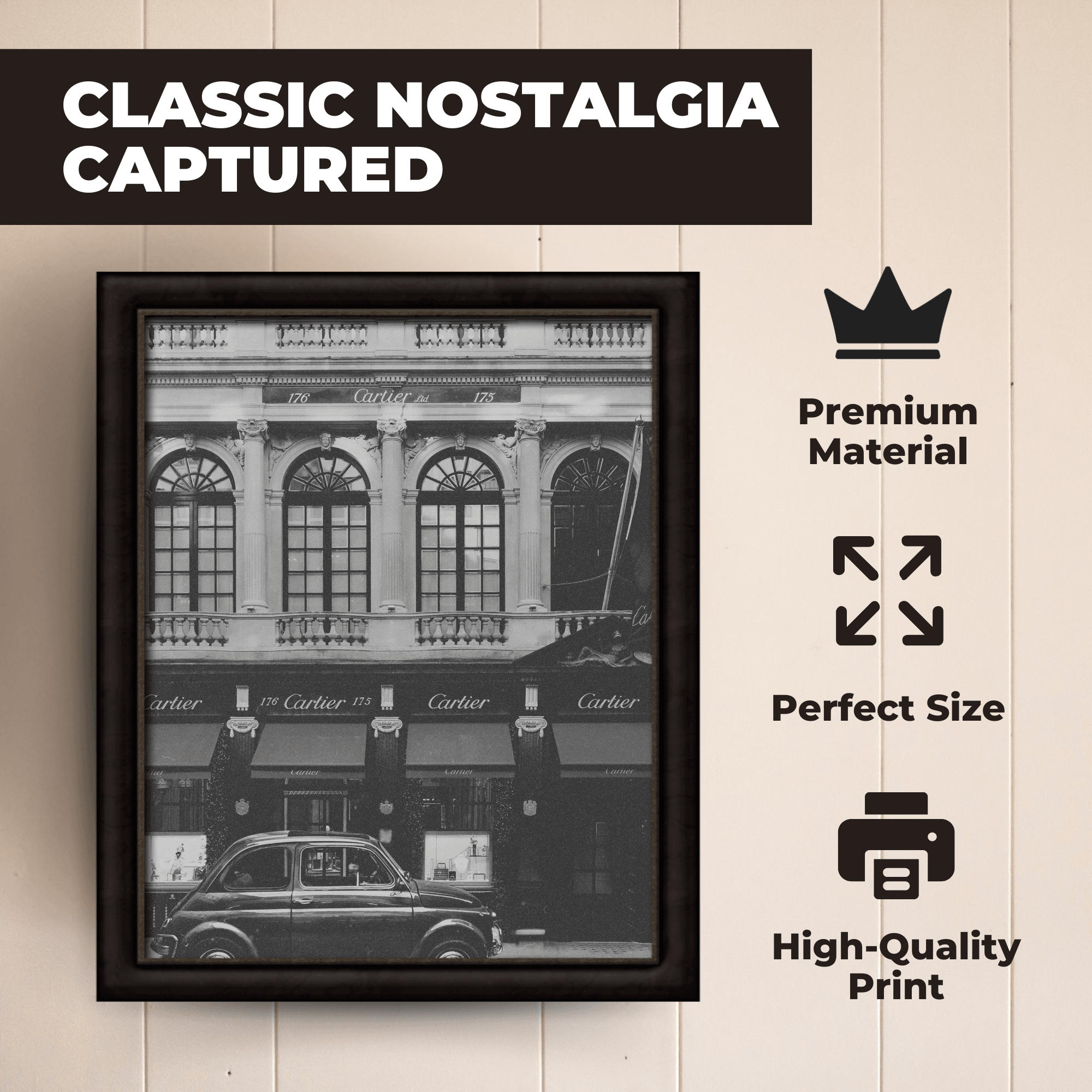 InkFlow Vintage Store Poster - Nostalgic Finds Print - Retro Art - Antique Shop Art - Bohemian Art - Graffiti Art - Classic Design - Great Bedroom or Living Room Decor - 8x10 UNFRAMED Wall Art - Infinity Beyond Crafts