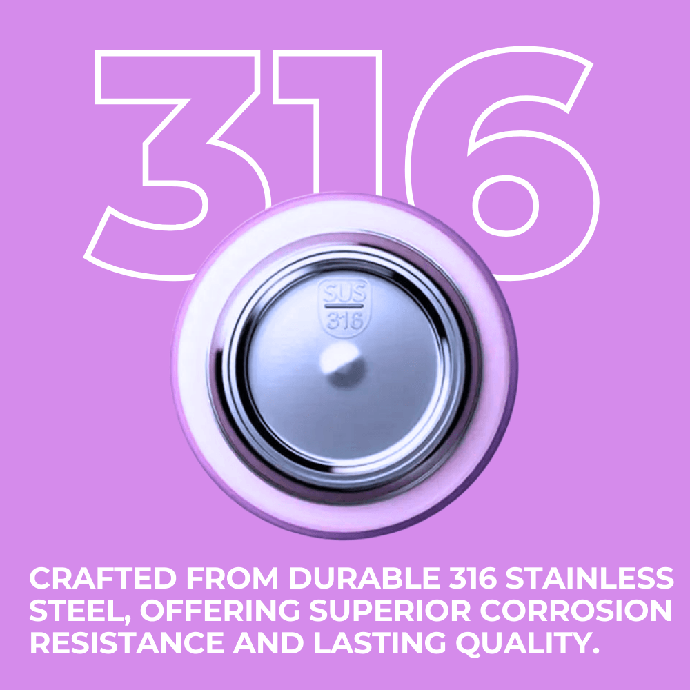 Unicorn Drinking Kids Insulated Water Bottle - Easy Open Button & Carrying Lanyard with Zipper Pouch - Stainless Steel Water Bottle for School Boys Girls.