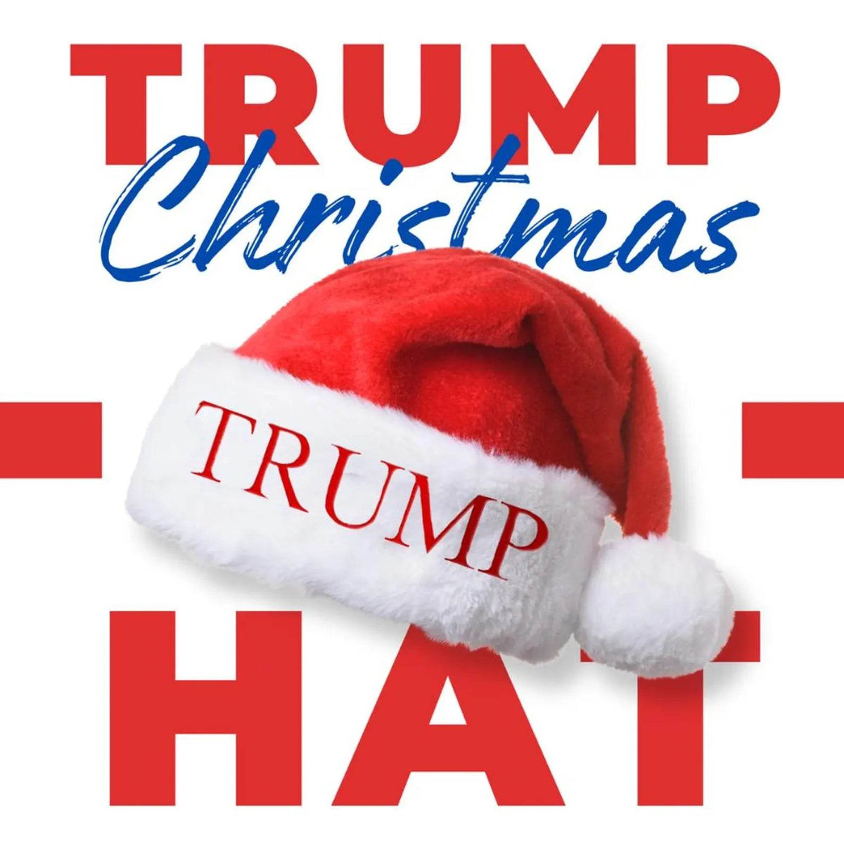 Trump Presidential Santa Hats - Embroidered Designs of Current Presidential Candidates - Perfect for Holiday Parties, and Events - Infinity Beyond Crafts