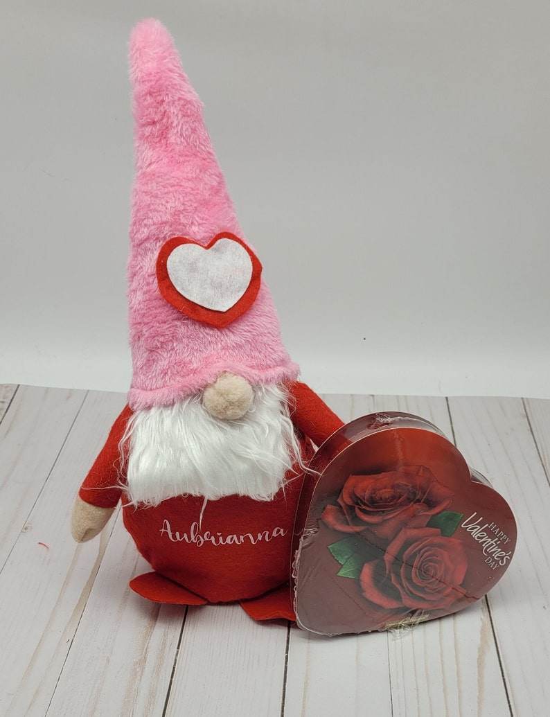 Personalized gift for Valentines, bulk, gnomes, chocolate heart, gifts under 10, gifts for him, her, teachers, coworkers, boss, classroom - Infinity Beyond Crafts