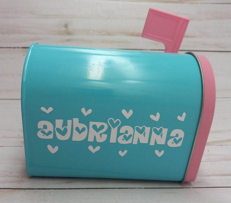 Personalized Valentines gift for class, tin mailbox, candy filled mailbox, bulk gifts, teacher, coworker, classroom, special occasion - Infinity Beyond Crafts