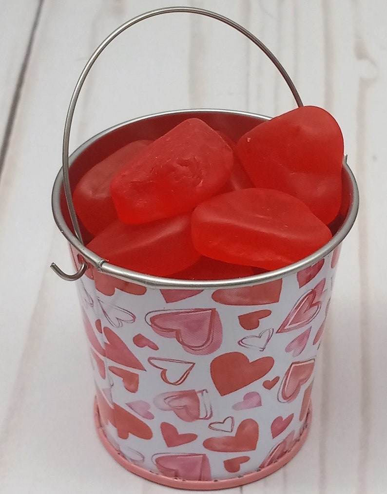 Classroom valentines, candy bucket, pail, Personalized gift, candy filled container, bulk gifts, teacher, friend, Valentine’s Day, under2 - Infinity Beyond Crafts