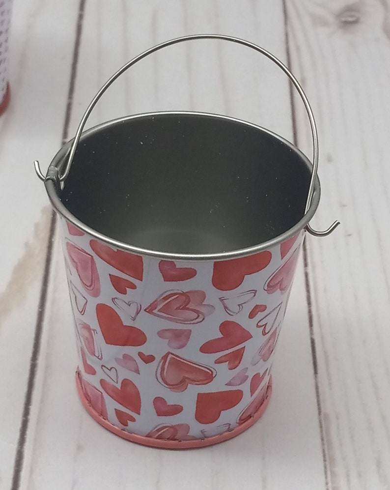 Classroom valentines, candy bucket, pail, Personalized gift, candy filled container, bulk gifts, teacher, friend, Valentine’s Day, under2 - Infinity Beyond Crafts