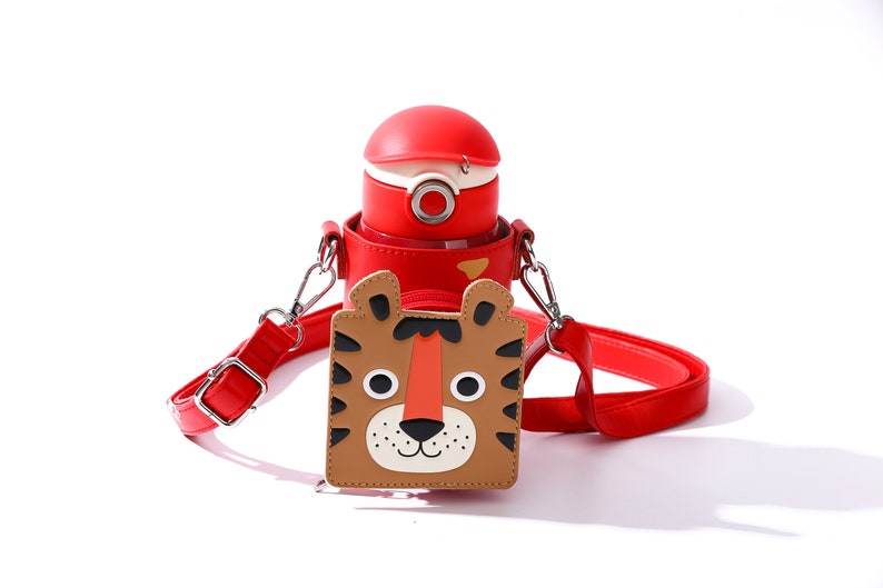 Cocosmile Insulated Water Bottle with Zipper Pouch – Easy Open Button, Carrying Lanyard, Food Grade Stainless Steel, Keep Drinks Hot or Cold - Infinity Beyond Crafts