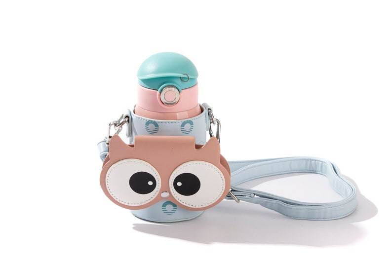 Cocosmile Insulated Water Bottle with Zipper Pouch – Easy Open Button, Carrying Lanyard, Food Grade Stainless Steel, Keep Drinks Hot or Cold - Infinity Beyond Crafts