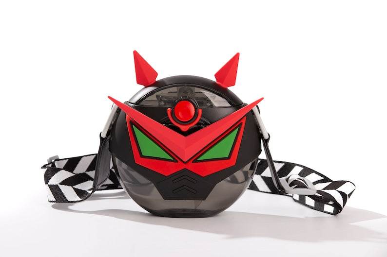 Robot Round Cup Children's Water Bottle – Personalizable and Customizable, Lanyard and Case, Durable Canteen Design for School & Activities - Infinity Beyond Crafts