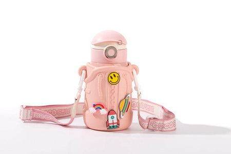 Cocosmile Fun Charm Thermal Insulated Water Bottle with Sleeve – Stainless Steel, Durable Design, Easy to Carry, Keeps Drinks Hot or Cold - Infinity Beyond Crafts