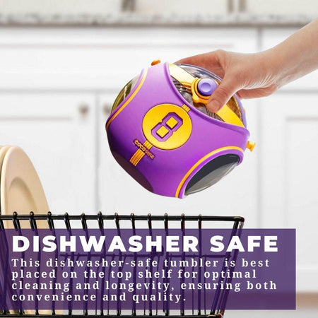 Number 8 jersey Round Cup Children's Water Bottle – Personalizable and Customizable, Includes Lanyard, Canteen Design for School & Daily Use - Infinity Beyond Crafts