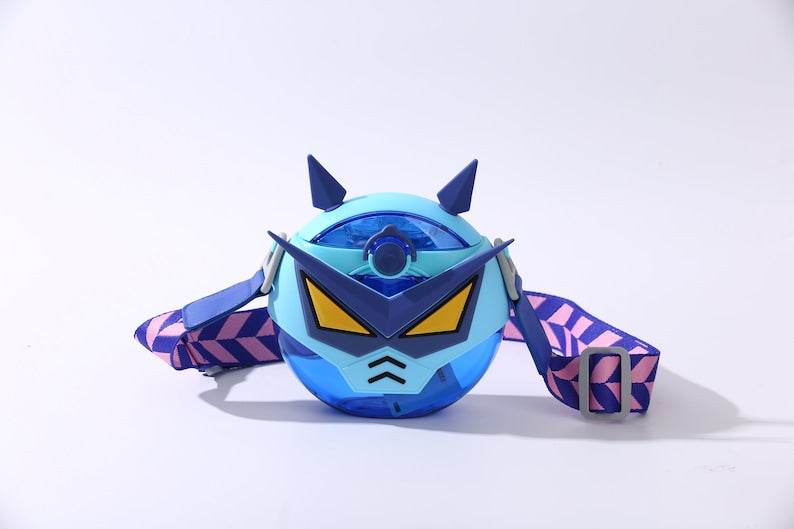 Robot Round Cup Children's Water Bottle – Personalizable and Customizable, Lanyard and Case, Durable Canteen Design for School & Activities - Infinity Beyond Crafts