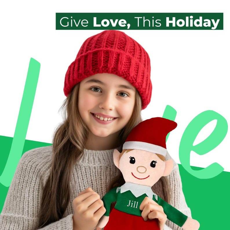 Personalized Christmas Elfs Vynal Lettering on Christmas Elf for Family - Gift for Loved Ones, Friends & Family - Adult - Infinity Beyond Crafts