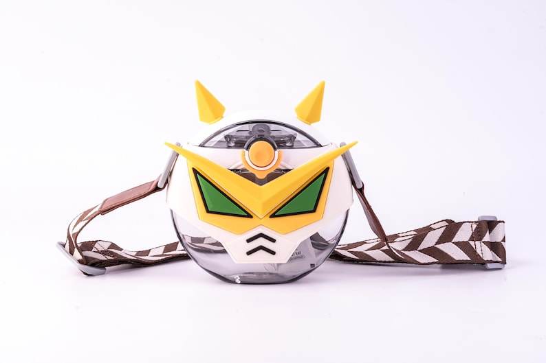 Robot Round Cup Children's Water Bottle – Personalizable and Customizable, Lanyard and Case, Durable Canteen Design for School & Activities - Infinity Beyond Crafts