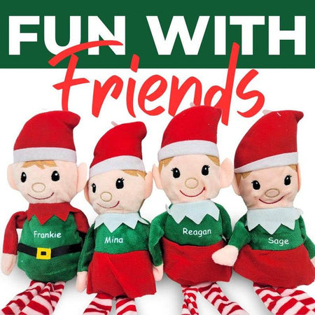 Personalized Christmas Elfs Vynal Lettering on Christmas Elf for Family - Gift for Loved Ones, Friends & Family - Adult - Infinity Beyond Crafts