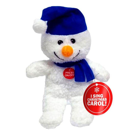 Customizable Plush Christmas Elf Singing Toy 8.5-Inch - Christmas Holiday Musical Companion, Play Songs Simple Button Press, Home Décor Gift - Infinity Beyond Crafts