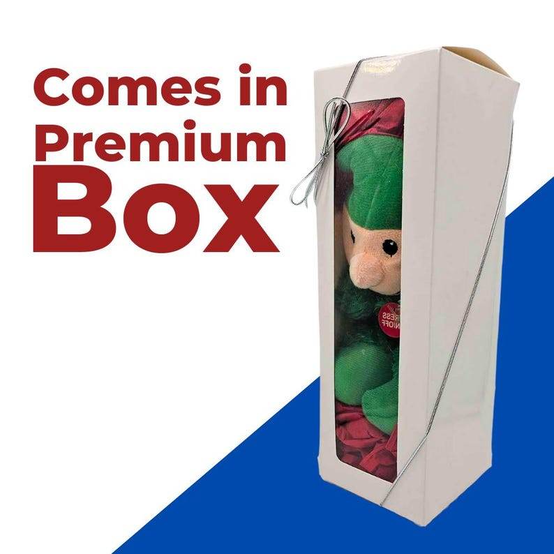 Customizable Plush Christmas Elf Singing Toy 8.5-Inch - Christmas Holiday Musical Companion, Play Songs Simple Button Press, Home Décor Gift - Infinity Beyond Crafts