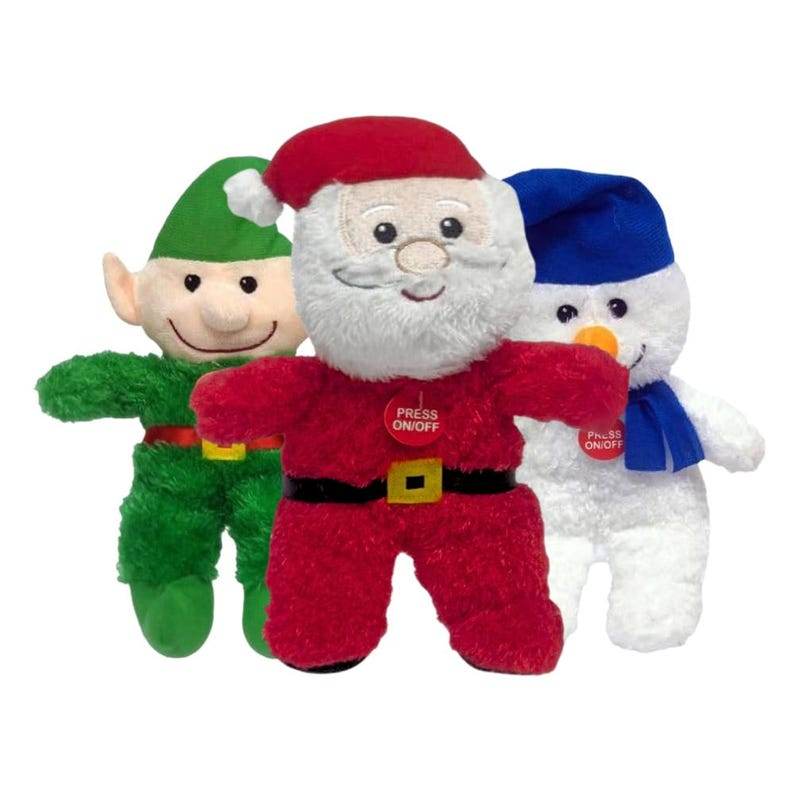 Customizable Plush Christmas Elf Singing Toy 8.5-Inch - Christmas Holiday Musical Companion, Play Songs Simple Button Press, Home Décor Gift - Infinity Beyond Crafts