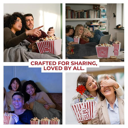 Wownic cozy movie night gift basket for couples family and friends