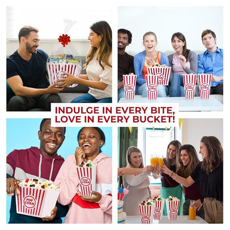 Wownic movie night snack gift basket for couples families and friends