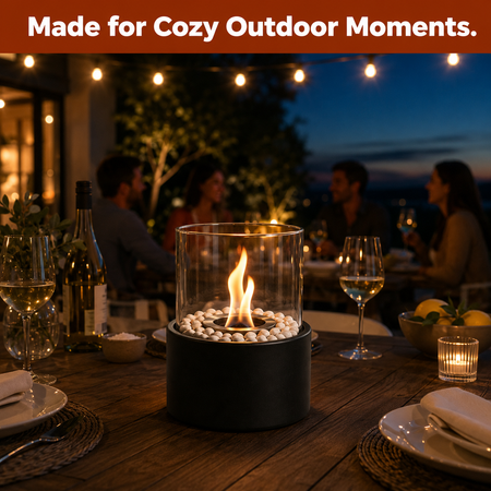 2-in-1 tabletop fire pit for outdoor entertaining